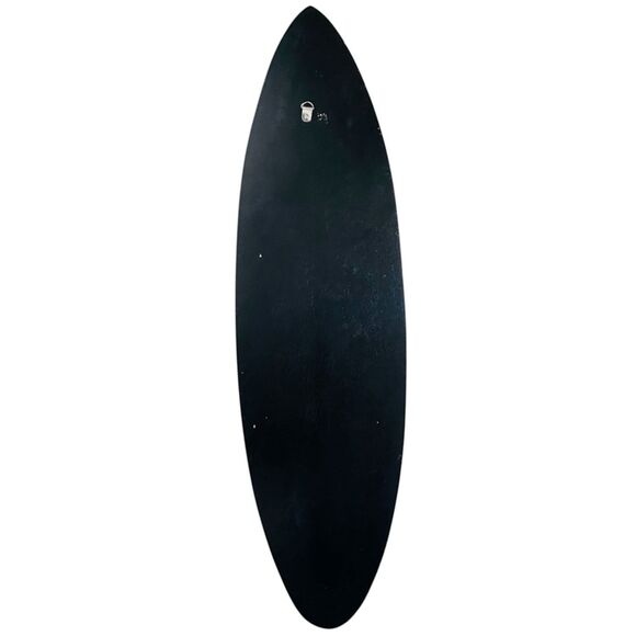 Hawaiian Hand Carved 23" Wood Surfboard MAUI Shark Sunset Palm Trees Turtles - Picture 7 of 8